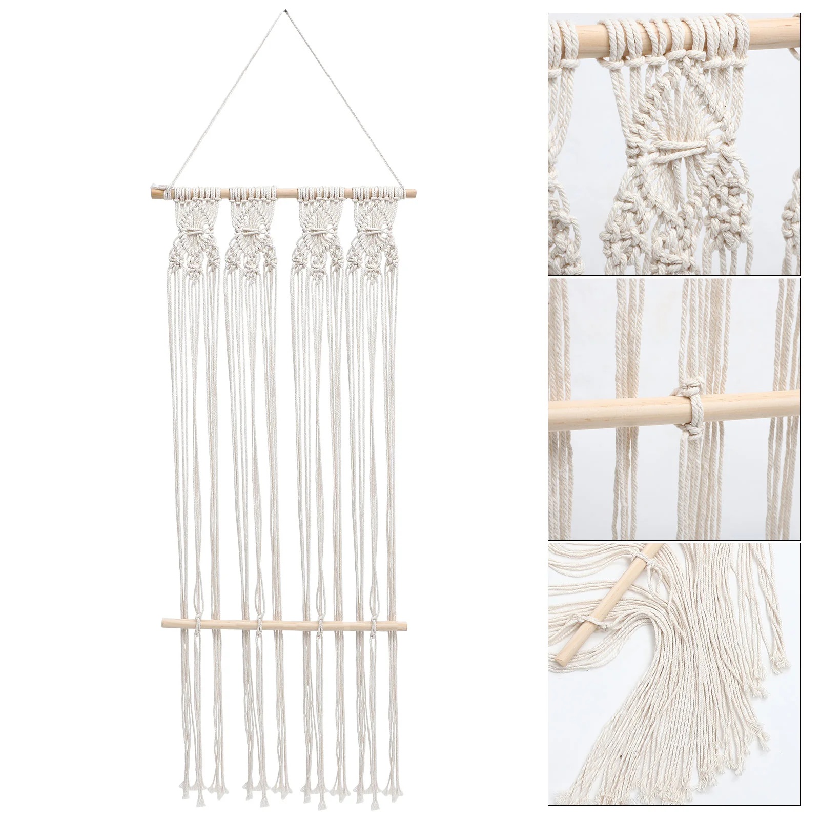 

Photo Display Tapestry Hanging Wall Decor Woven Macrame Boho Wall Hanging Pictures Organizer