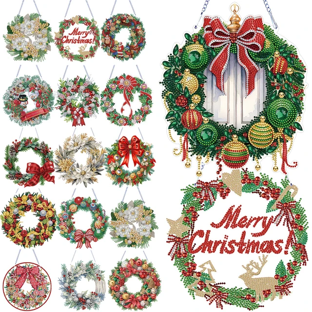 Arts And Crafts Adults Christmas Wall Painting Brush Kits for Adults  Painting with Diamonds Kits for Adults Christmas Kits For Kids Full Drill  5D