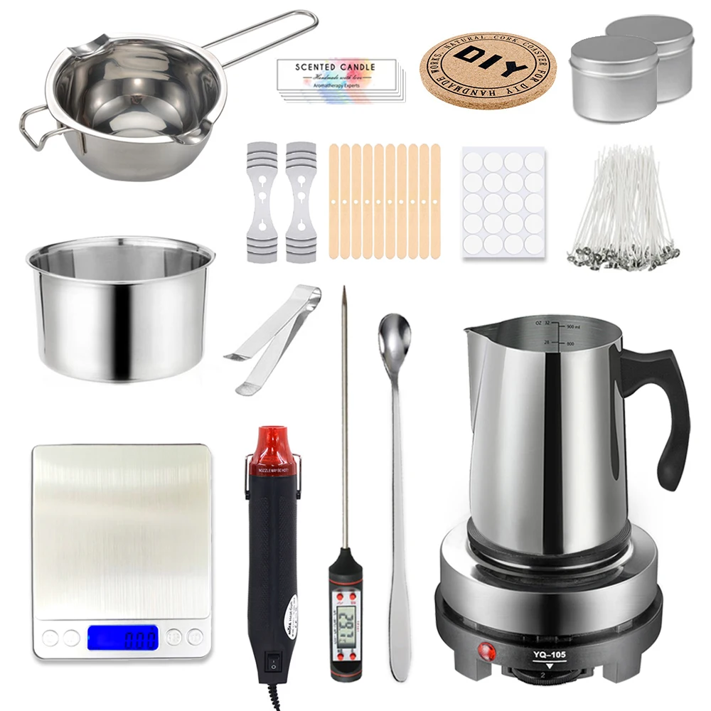 Uposao Casserole Pour Faire Fone Des Bougies, 1.2L Pot De