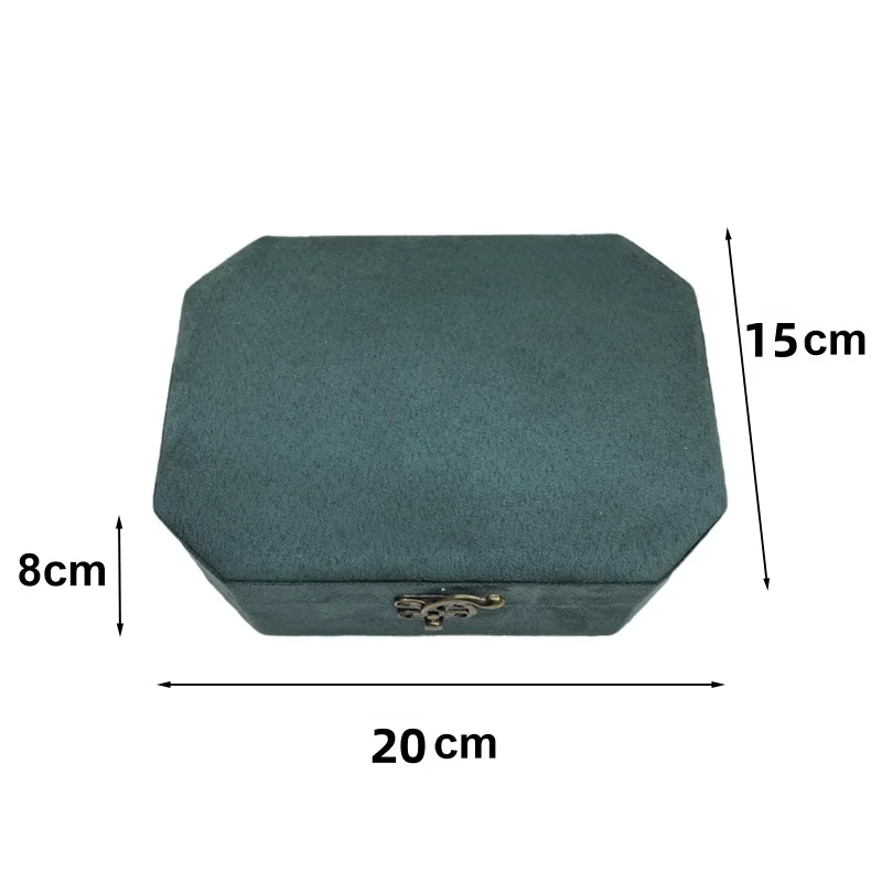 Vintage Octagon Double-Layer Jewelry Box, Large Capacity — detail 1