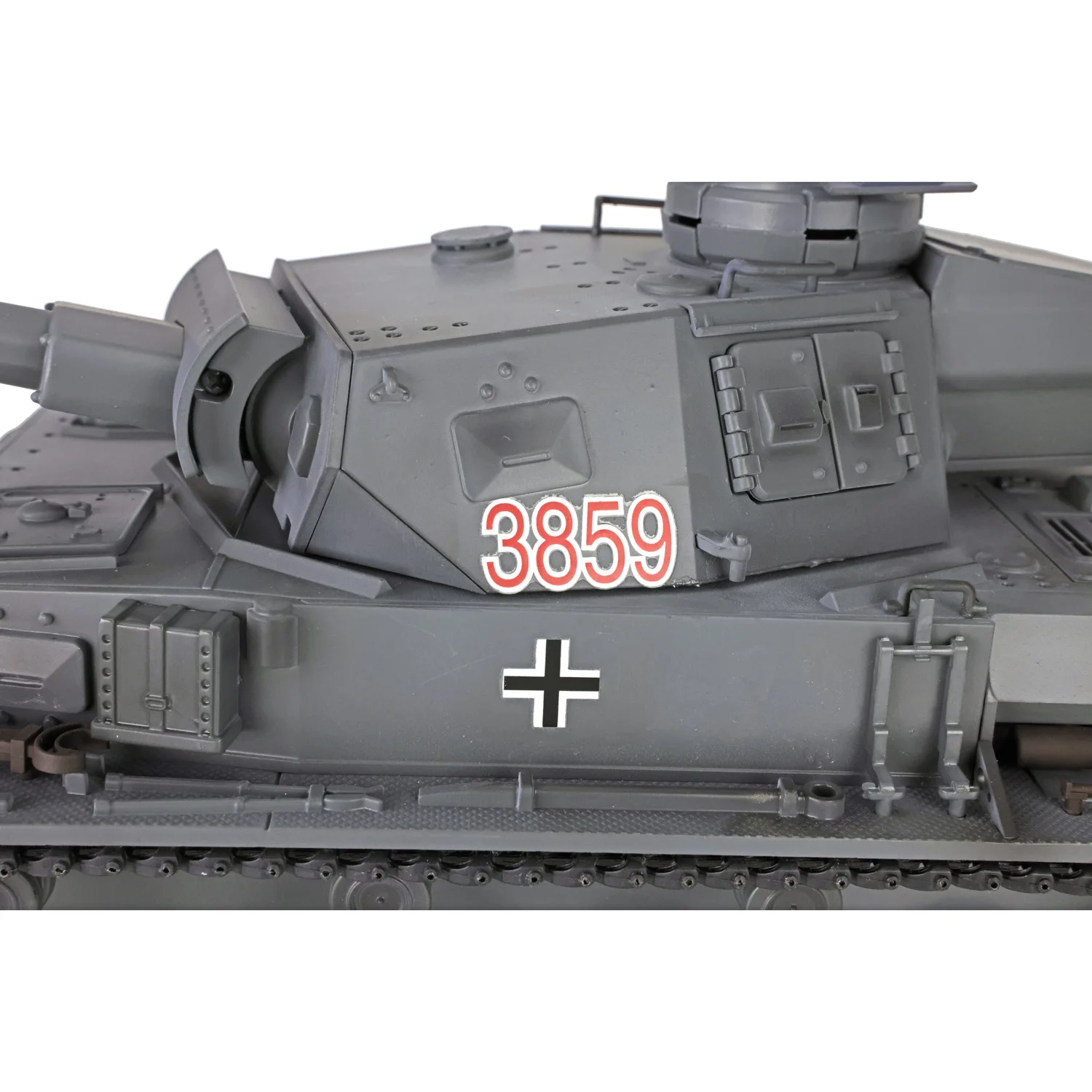 HENG LONG 1/16 Gray 7.0 Customized Panzer IV F2 RTR RC FPV Tank 3859 Metal Wheels W/ Camera Steel Gearbox Bearing Toys TH17418 6