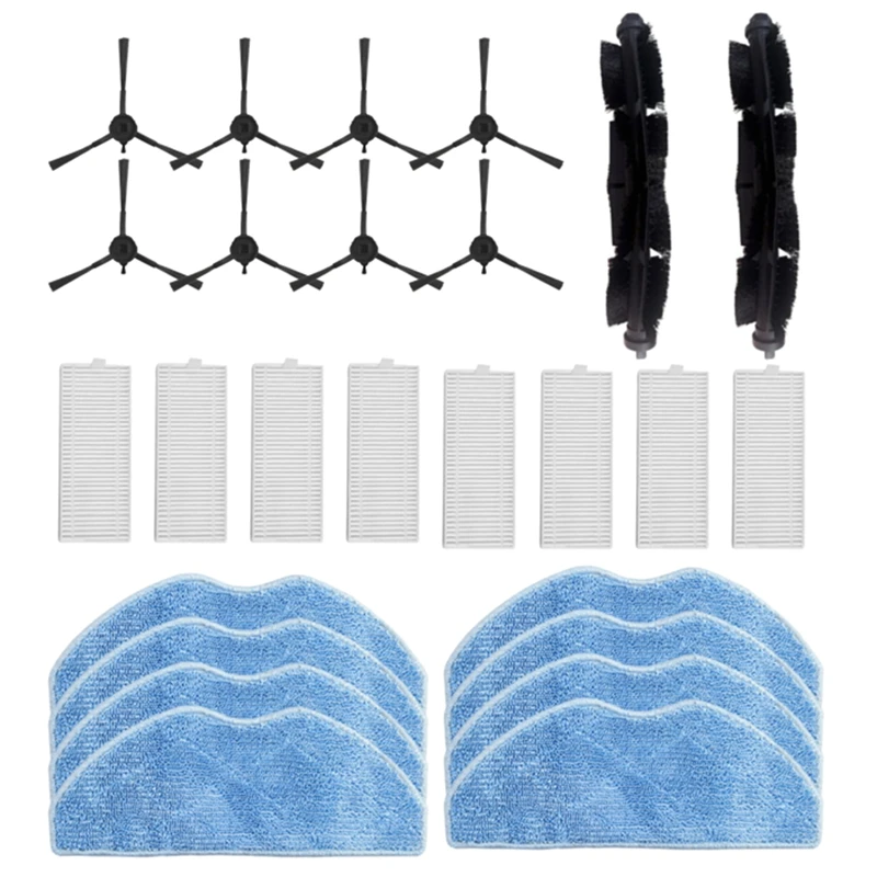 

For 360 S8 / S8 Plus Robot Vacuum Cleaner Replacement Spare Parts Main Brush Side Brush Mop Cloth Hepa Filter