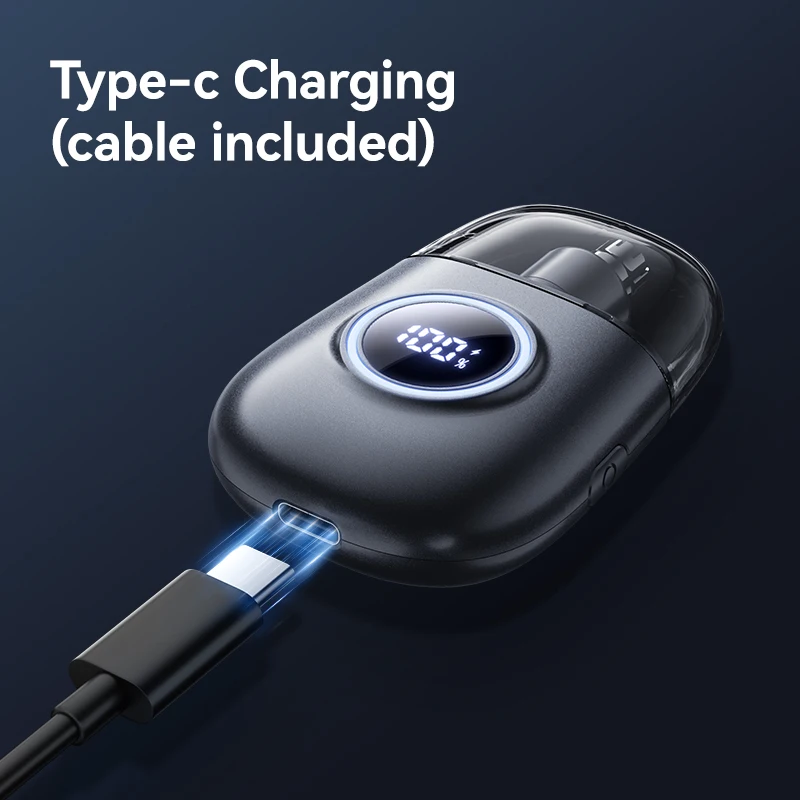 USB C Charging Nose Hair Trimmer IPX7 Waterproof Dual Edge Blade