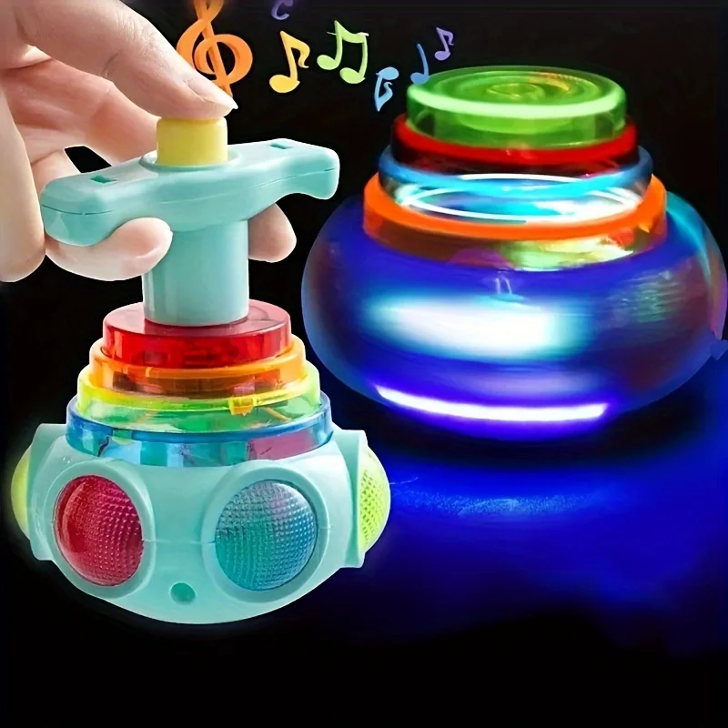 Innovative LED With Music, Rotating Gyroscope, Creative Spinning Top Toy, Classroom Gift, Party Gift, Outdoor Birthday Gift 4