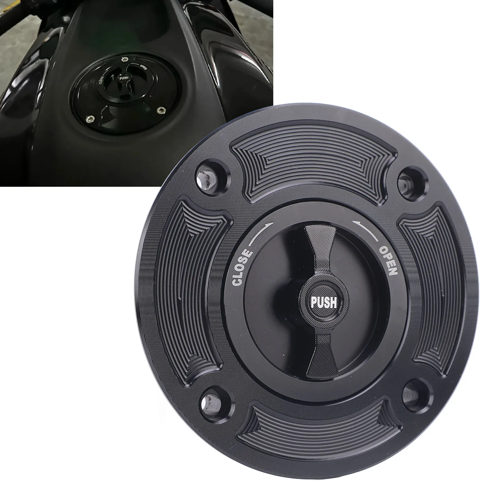 Motorcycle Gas Oil  Cover Motorcycle Fuel   Debris Blocking Secure Sealing Prevent Spillage for GS600F 2000 To 2001