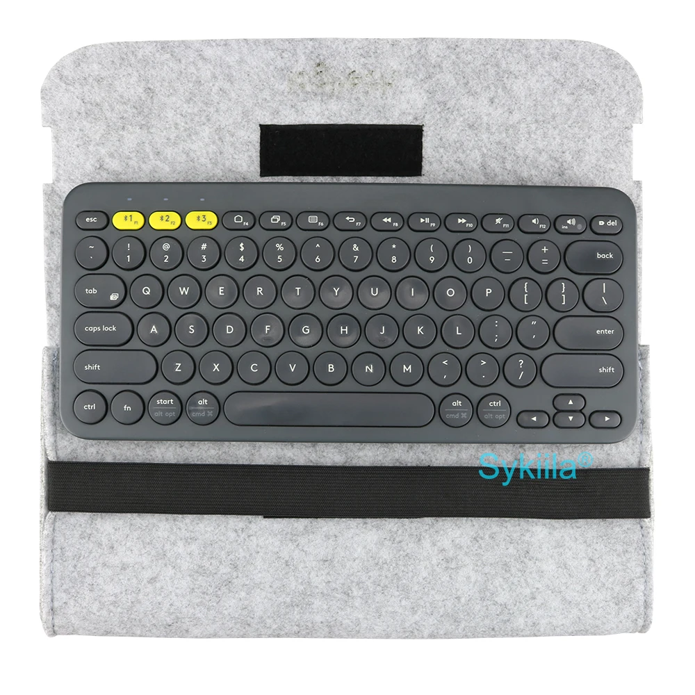 Capa para Logitech K380 pu Pvc Bolsa de Armazenamento Acessórios para Teclado Bluetooth Bolsa Portátil - Imagem 5