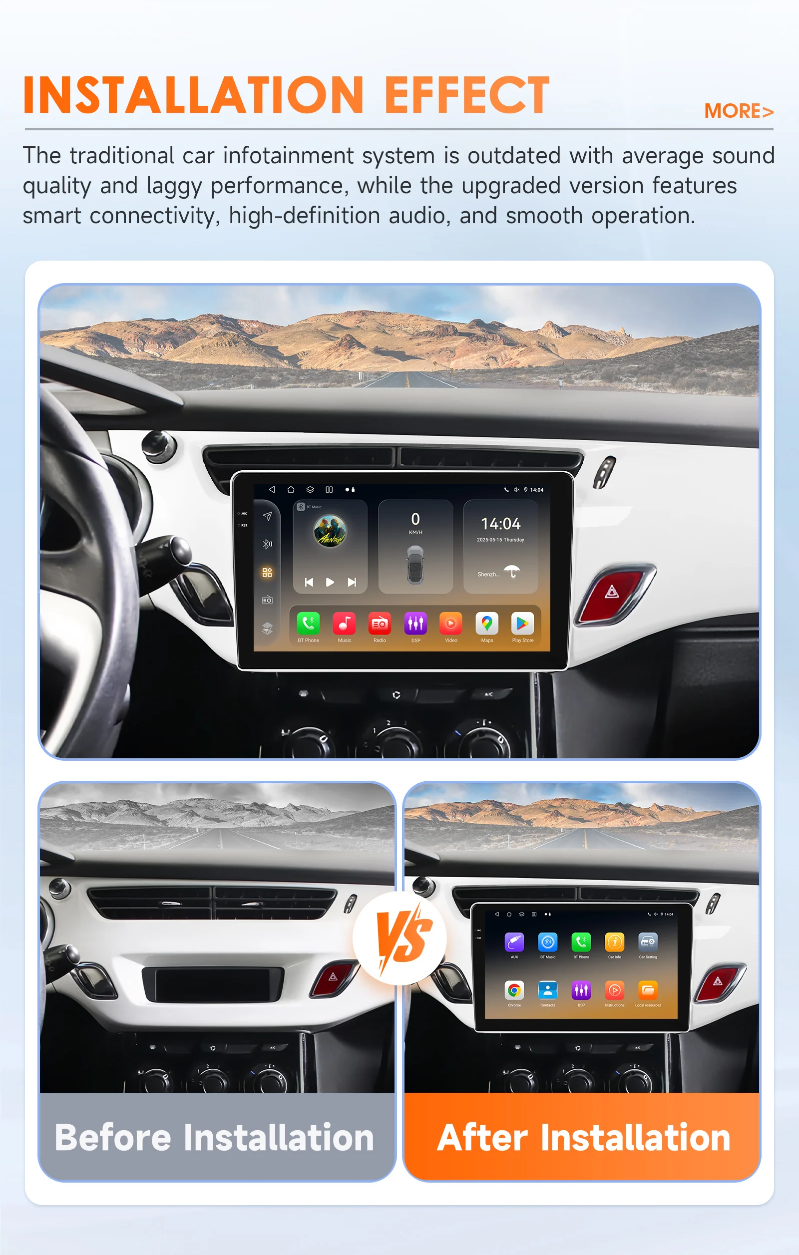 360-Grad-Kamera Android14 Autoradio für Citroen C3 DS3 2010-2016 Auto-Multimedia-Player CarPlay Android Auto 2Din Stereo 6115 – Detail 5