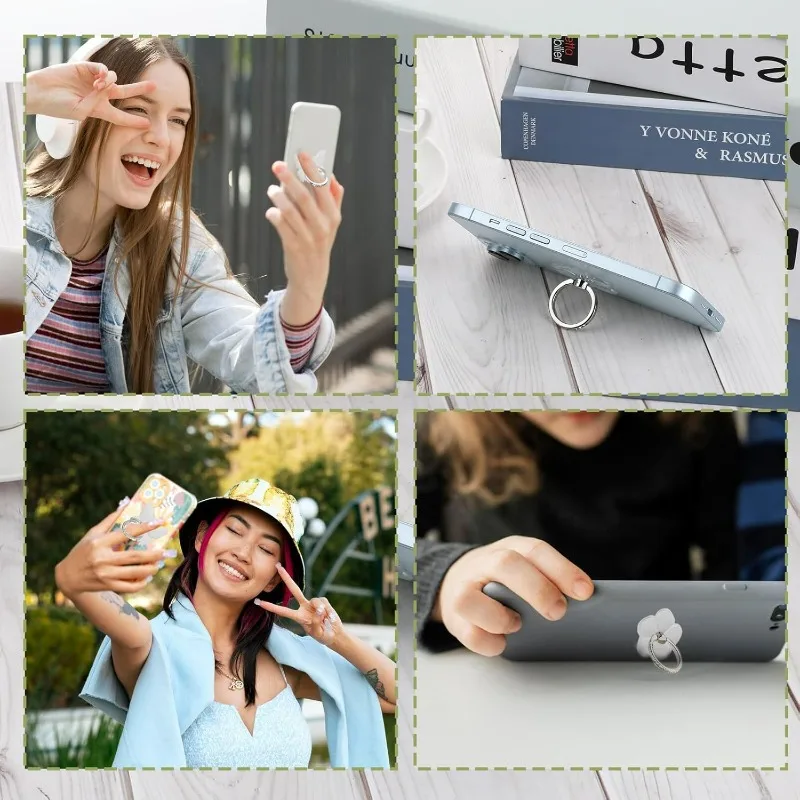 Elegant 360° Rotating Diamond-Style Phone Ring Holder