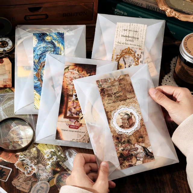 12Sheets Retro Material Paper Hand Account Craft DIY Scrapbooking Journal  Photo Album Supplies - AliExpress