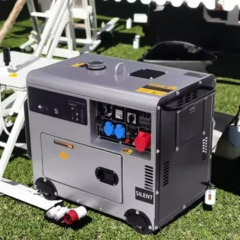 Super Silent 8KW 6KW 5KW Diesel Generator with All Copper 12V Electric Start 220V/400V/380V/110V 1500rpm 50/60Hz Silent ATS