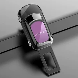 Enhanced Safety Seat Belt Extension Extender Strap with Buckle Clip (Purple for Lynk Co)