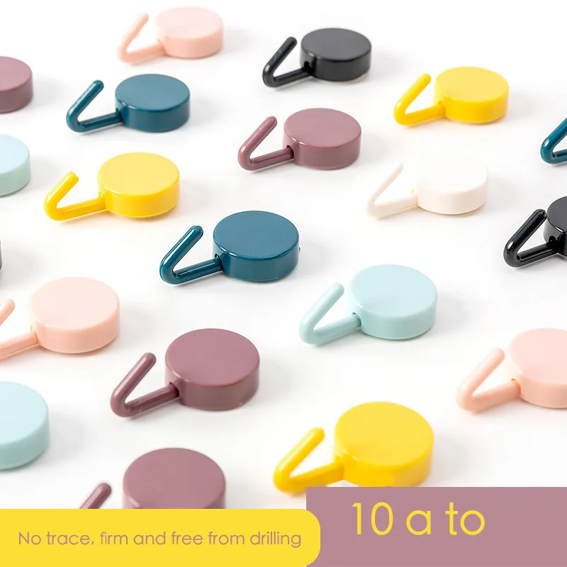 

10 шт., пластиковые крючки для стен