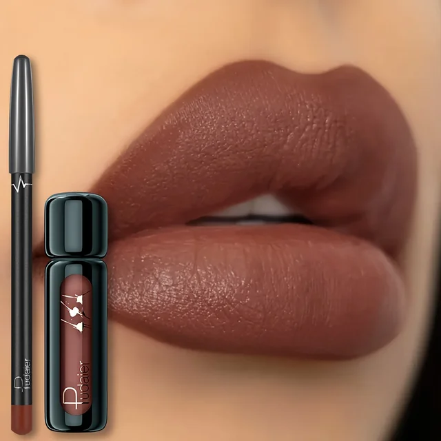 Matte Lipstick and Waterproof Lip Mud Set – Long-Lasting Lip Care
