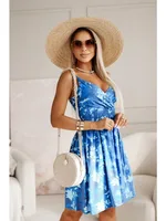 New Fashion Women's  Summer Wrap Pleated Dresses Ladies Floral Print Sexy Spaghetti Strap Sling DressBeach Dress A Line Sundress - Image 6