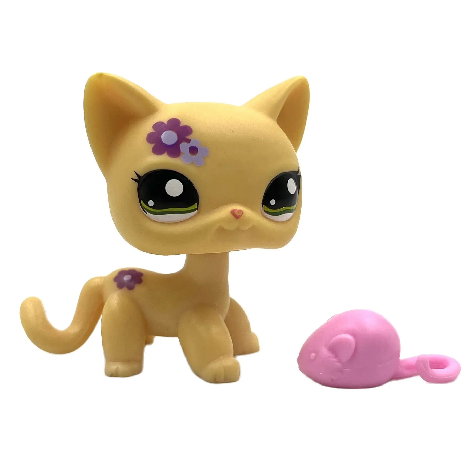 LPS CAT Rare Littlest pet shop Toys Mini Stands Short Hair Kitten Old  Figures Collection Original Bobble head toys