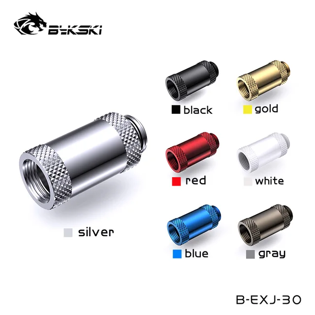 Bykski 30mm Male To Female Extender Enhance Your Water Cooling Loop Fittings