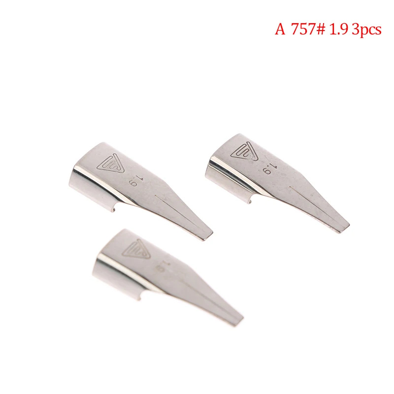 Set of 3 Dazzling Art Pen Nibs for School and Office Use