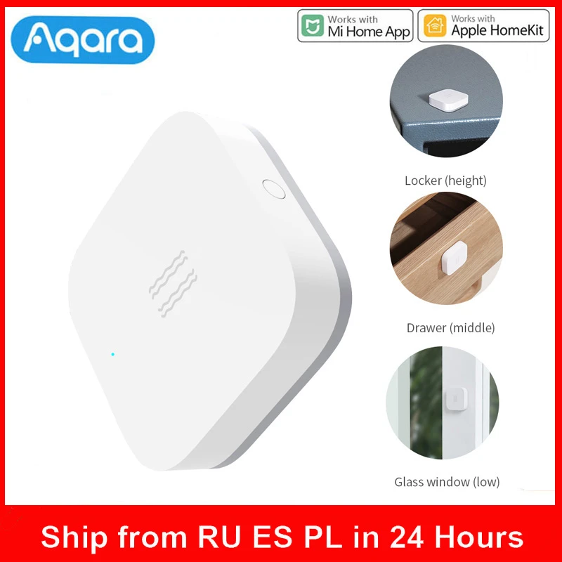 Aqara Smart Vibration Sensor Zigbee Motion Shock Sensor Detection Alarm