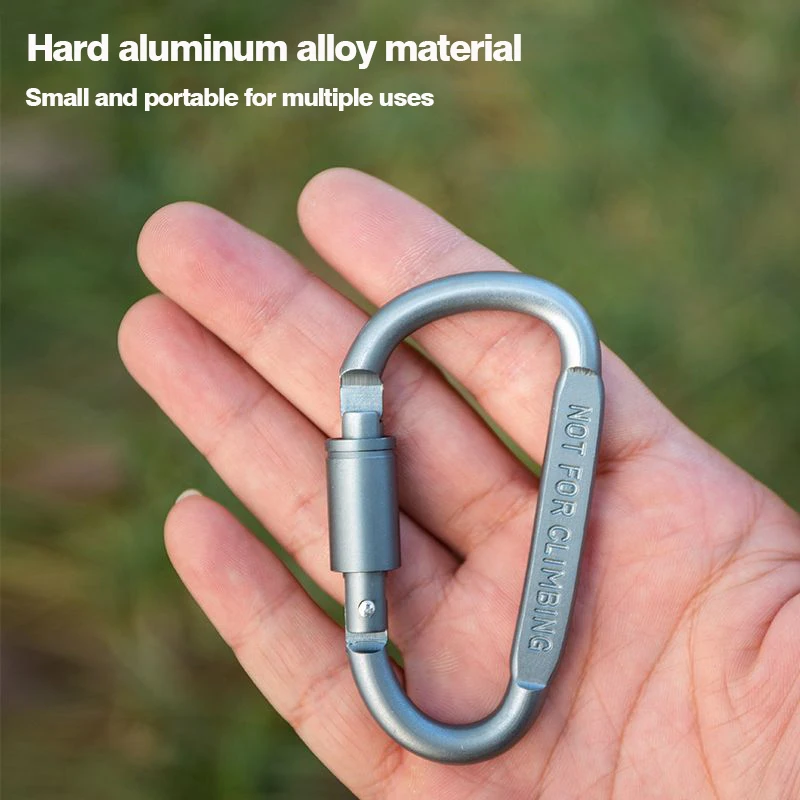 5pcs Tactical Carabiner Edc Gadgets Outdoor Survival Caribiner Keychain Tactical Goods Accessories Quickdraw Clip Caribiner Hook 3