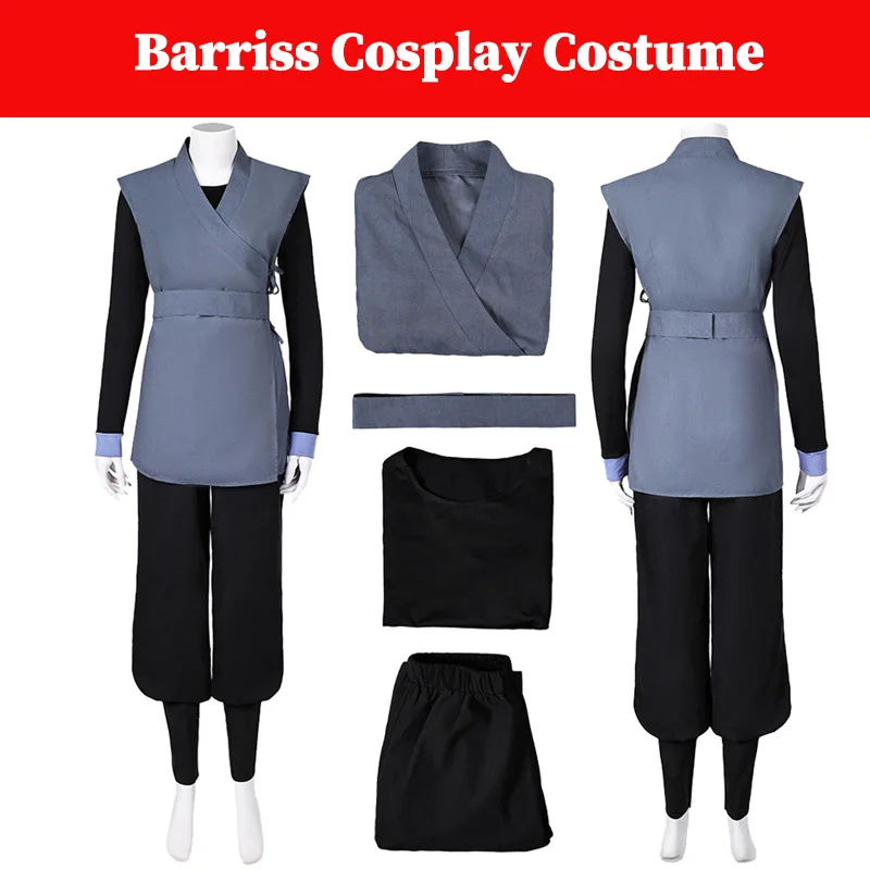 

Barriss Cosplay Women Costume Movie Space Battle Disguise Outfits Belt Vest Pants Full Clothing Women Female Halloween Suits