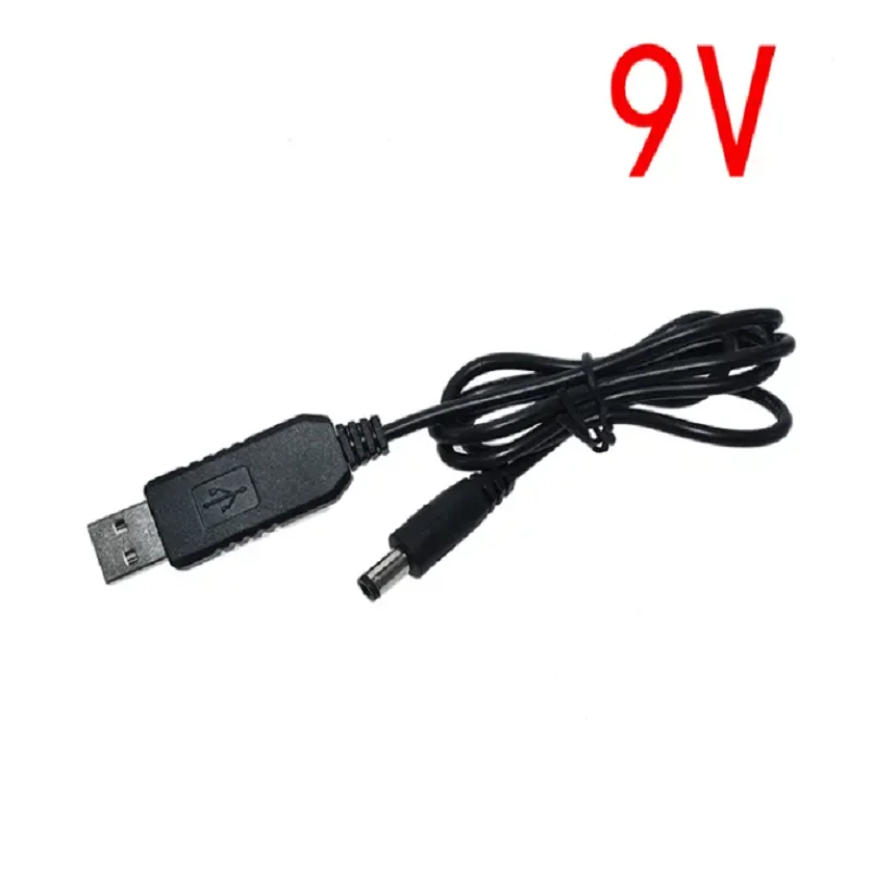 DC 5V DC 9V 12V 케이블 DC 5.5x2.1mm 플러그 USB 전원 부스트 라인 DC 5V에서 DC 9V / 12V 승압 모듈 USB 컨버터 어댑터 케이블