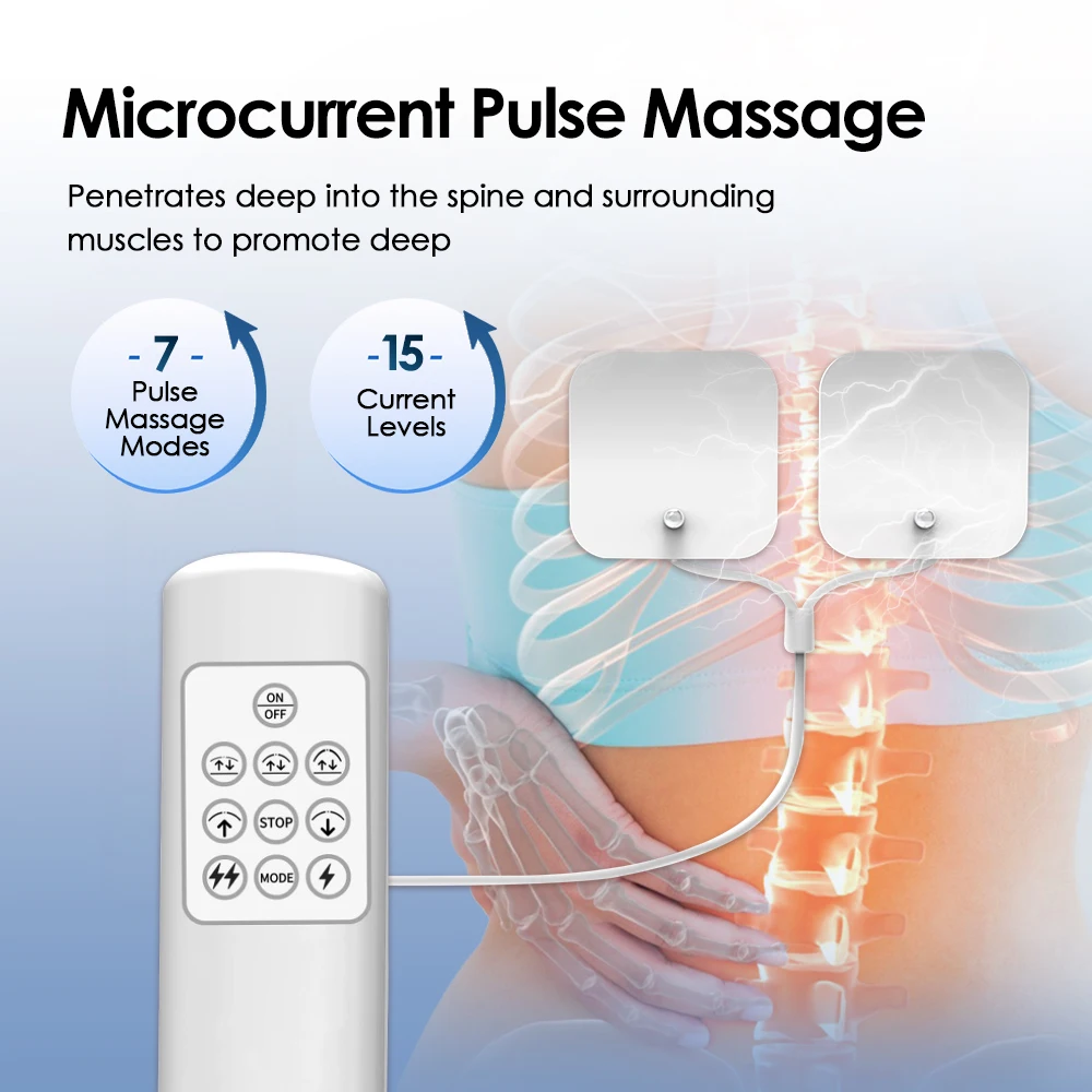 2-IN-1 Electric+Manual Back Stretcher Adjustable Height Airbag Waist Back Stretching Massager Lumbar Support Traction masajeador