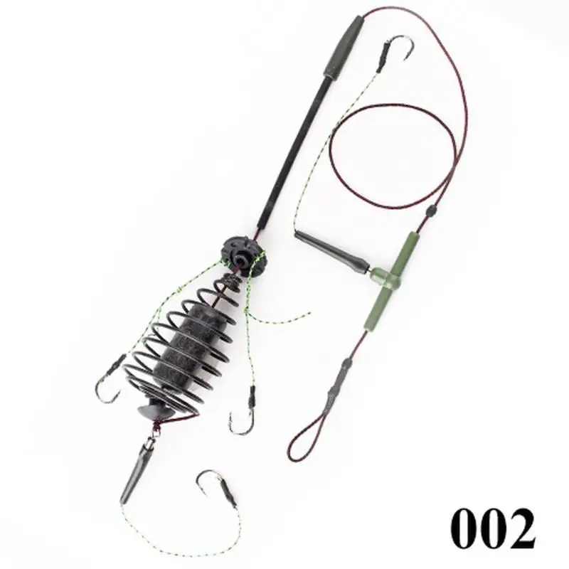 30-80g Carp Fishing Bait Cage Line Group High Carbon Steel Metal Feeder Hook Sinking Artificial Lure Accessory Outdoor Fish Tool