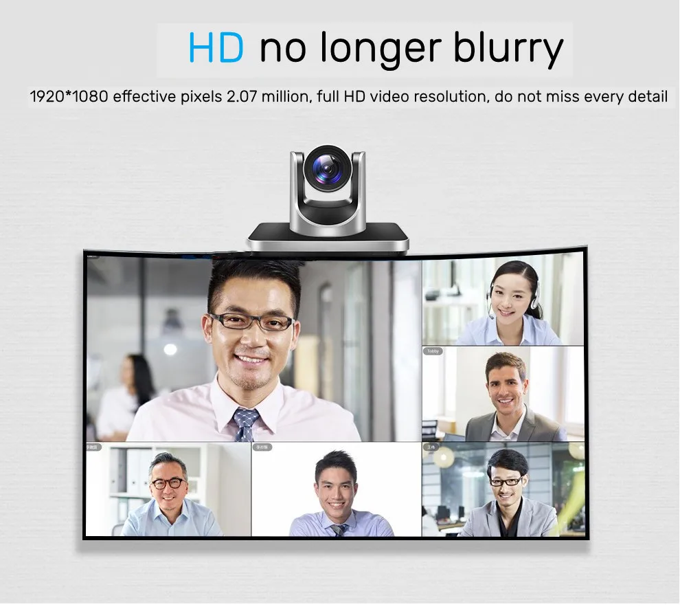 HCSTVCON Video Conference Camera NEW PTZ Camera Live Streaming 20X with HDMI SDI LAN USB for Church Business Meeting