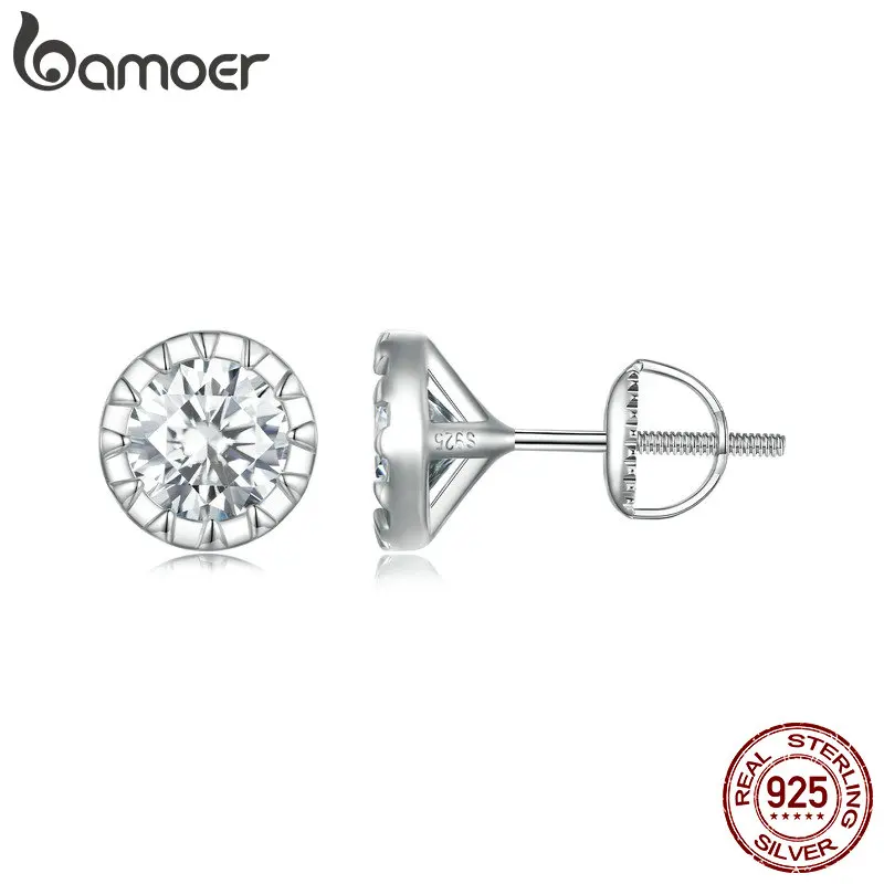 Anello Torre Eiffel In Argento 925 Placcato Platino Con Moissanite 0.1ct D VVS1 - Gioiello Elegante Con Certificato GRA E Confezione Regalo