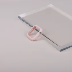 Ultra Slim Matte Hollow Protective Bumper Frame Cover - 46mm Series10 (Pink)