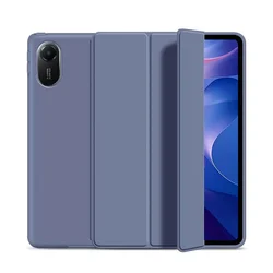 Copertura intelligente flip in PU leather premium con guscio posteriore in silicone morbido