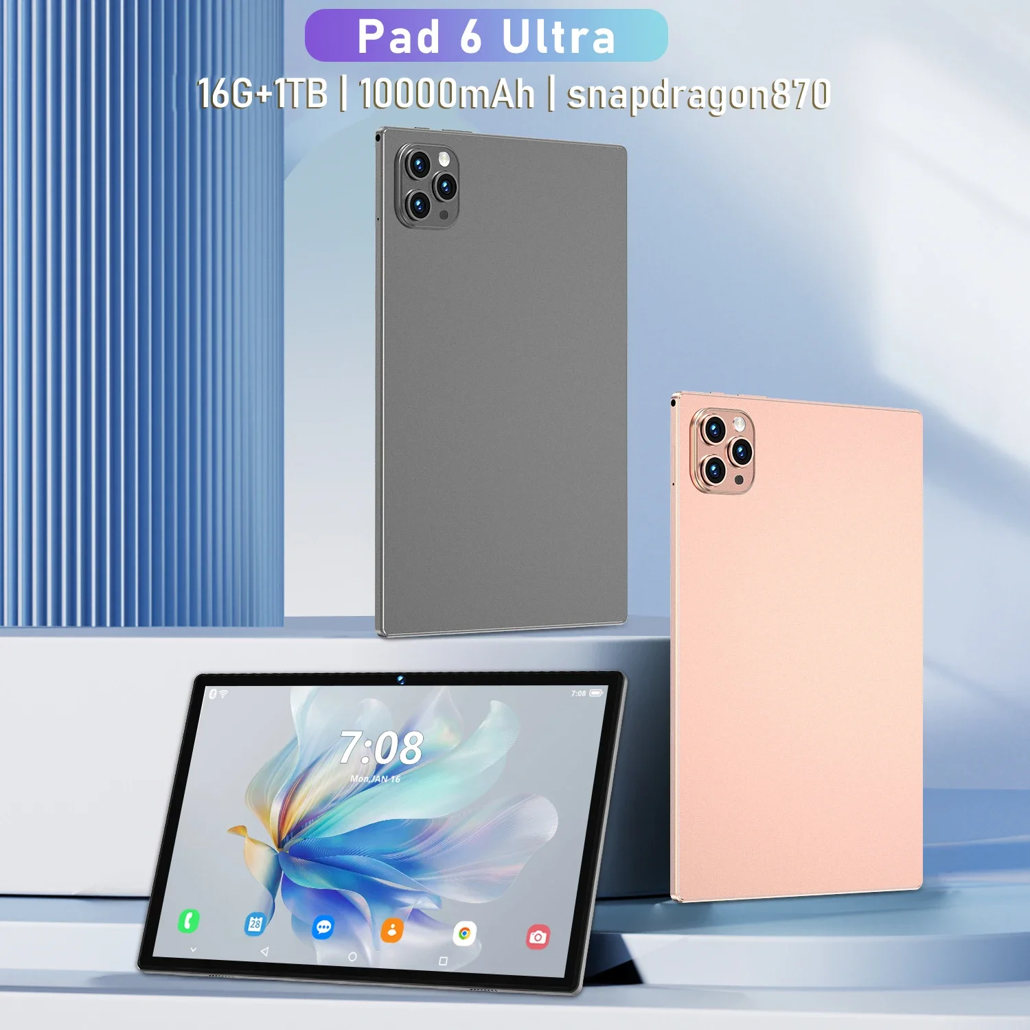 오리지널 태블릿 패드 6 울트라 10.1 인치 HD 태블릿 5G, 16GB + 1TB 대용량 메모리, 안드로이드 태블릿, 구글 플레이, 10000mAh 배터리, 신제품