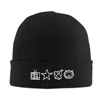 U2 Zoo TV Symbols Warm Knitted Hats Ski Cap Beanie Hat Bonnets Skullies Beanies 1