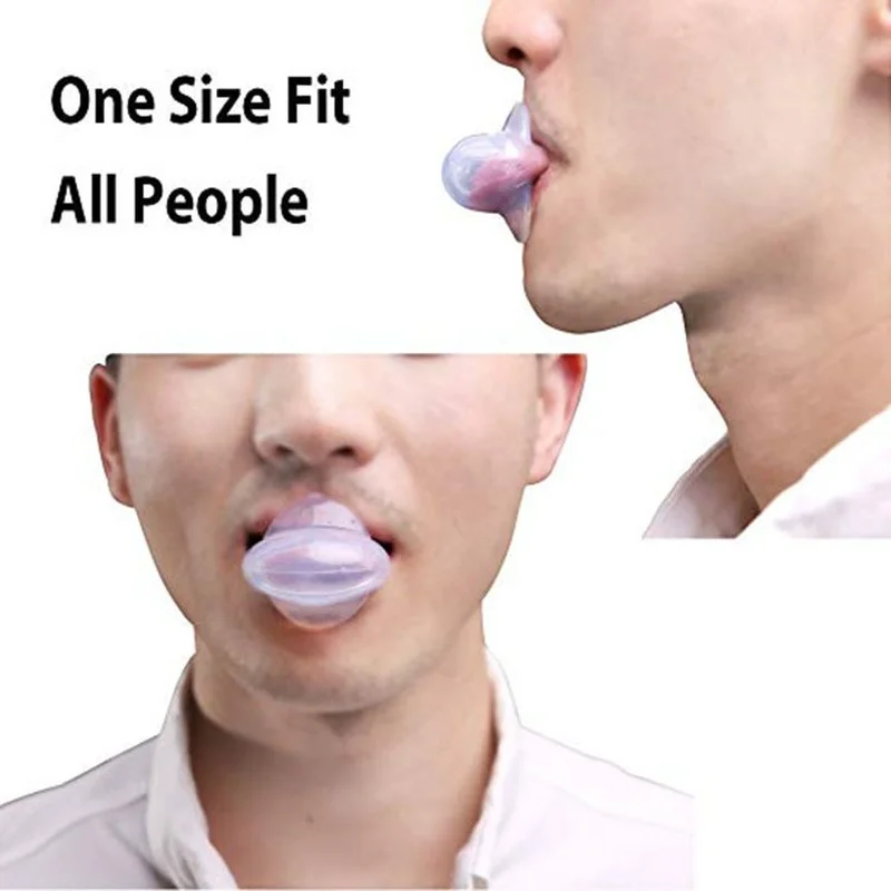 Silicone Anti-Snore Tongue Retainer and Mouthpiece Aid