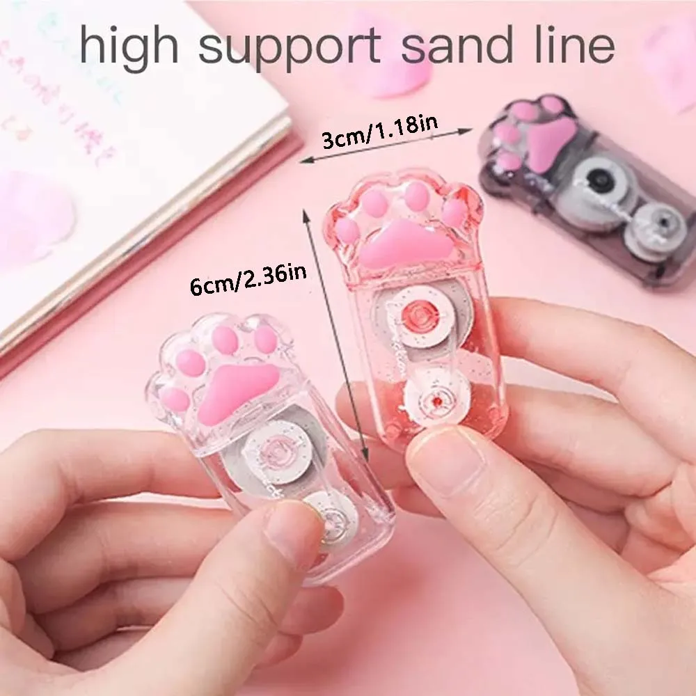 1/3PCS TWINGO 6M Cartoon Cat Claw Correction Tape Quick Clean Easy Use Writing Office