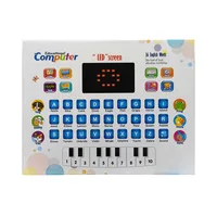 New Children Early Tablet LED Pad  Music Sounding Toy  Gifts  Point Reading Machine  Educational Toys Analog Computer for kids 2