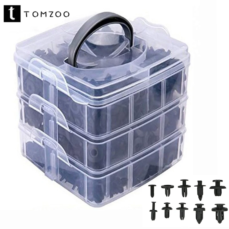 

620pcs Car Fixing Clip Kit Bumper Clip Fastener Plastic Door Trim Panel Clip Body Trim Push Rivet Clip Fastener Disassembly Tool