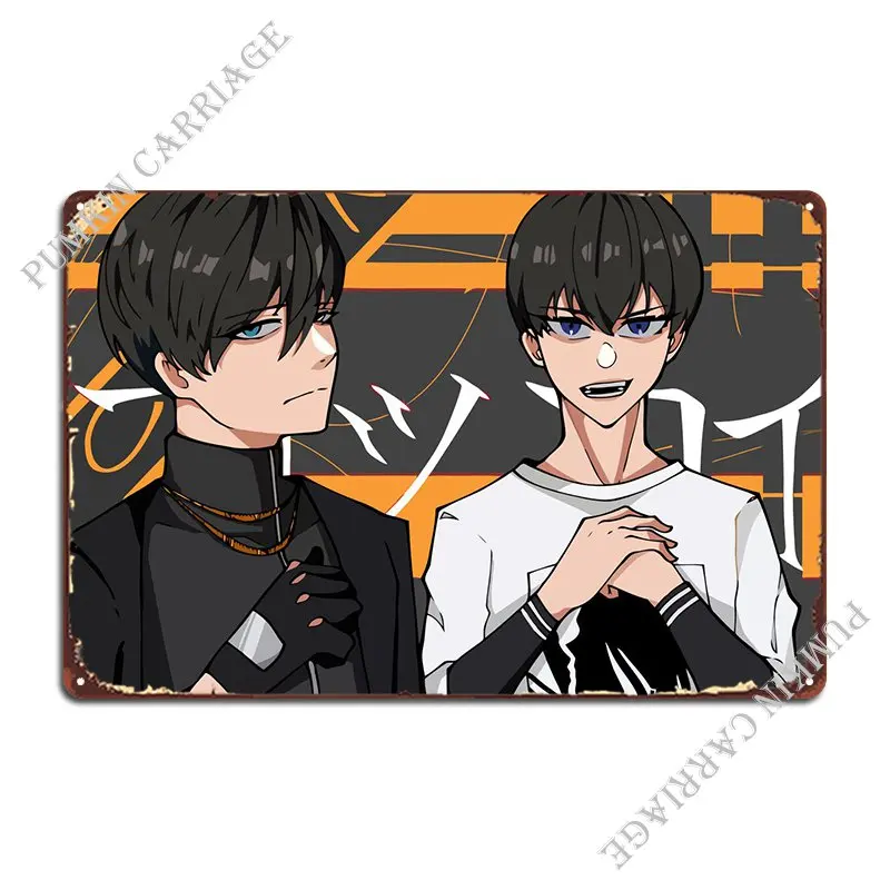 Itoshi Rin Isagi Yoichi Metal Sign Decoration Wall Decor Wall Custom Club Tin Sign Poster