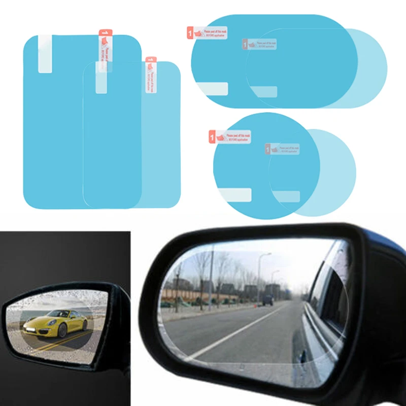 Rearview Mirror Protective Film Anti Fog Window Foils Rainproof Rear View  Mirror Stickers Screen Protector Car Accessories With Package From 0,5 €