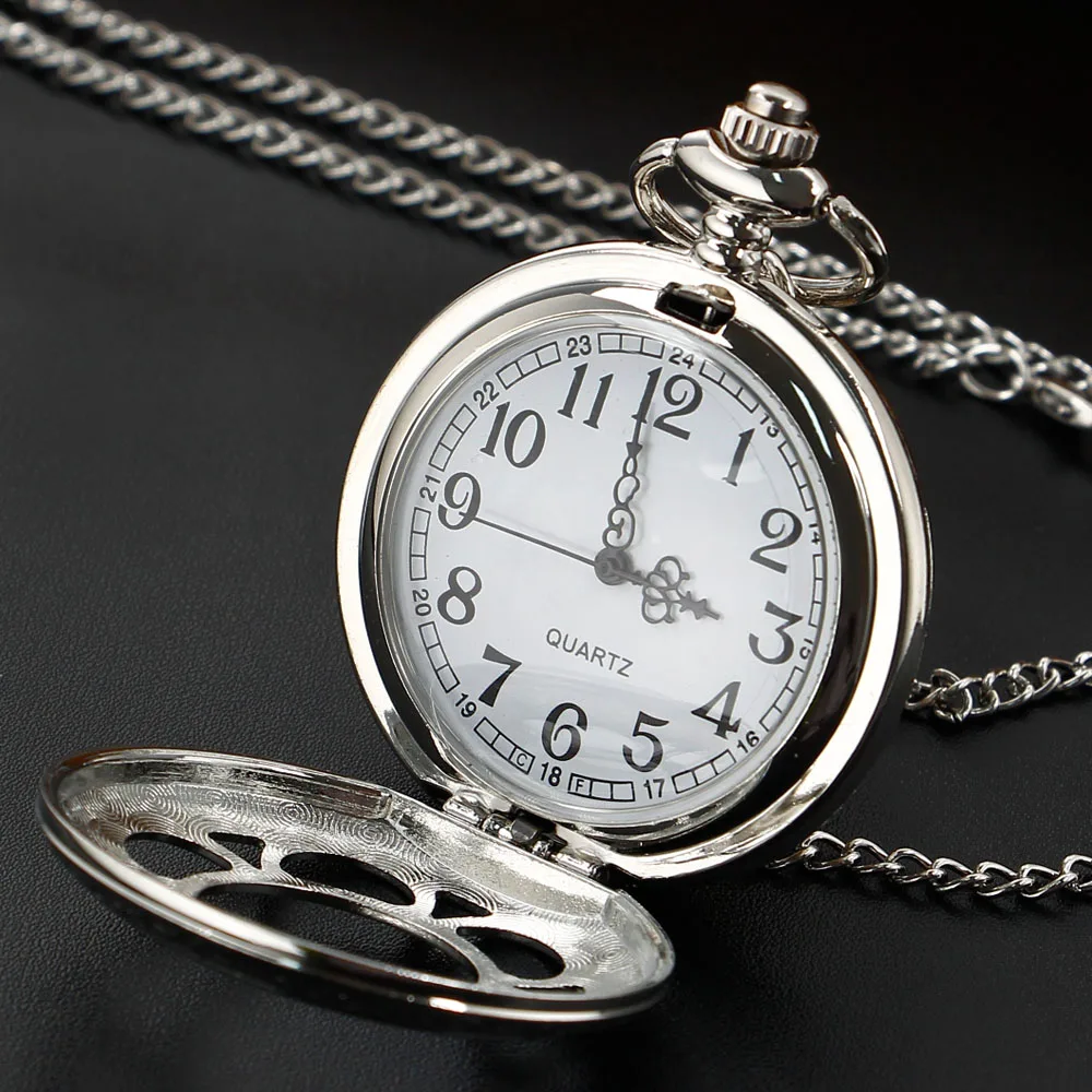 Рисунок 3 - Серебристые/черные карманные часы с арабскими цифрами