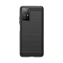 Carbon Fiber Soft TPU Protective Phone Case Cover for Note 12 4G Global (Black)