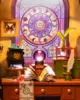 Robotime Magic Study DIY Miniature House Kit with LED and Furniture Wooden Dollhouse Model Building Kit Gift for Children Adults 3