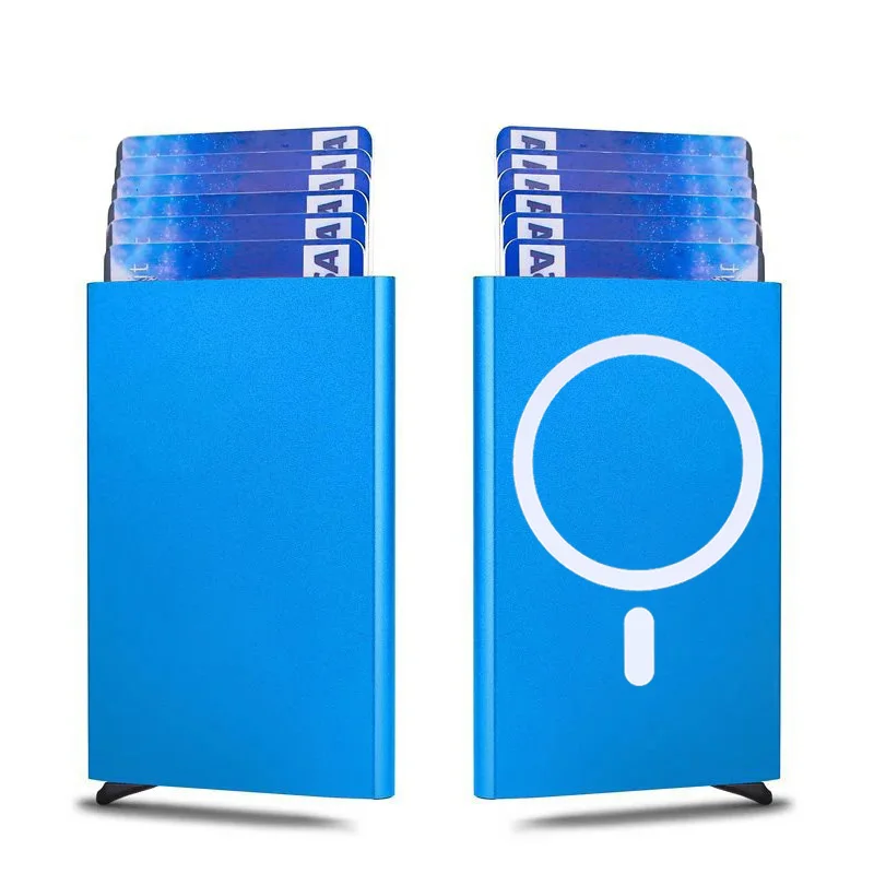 Sleek RFID Blocking Pop-up Aluminum Card Holder Wallet