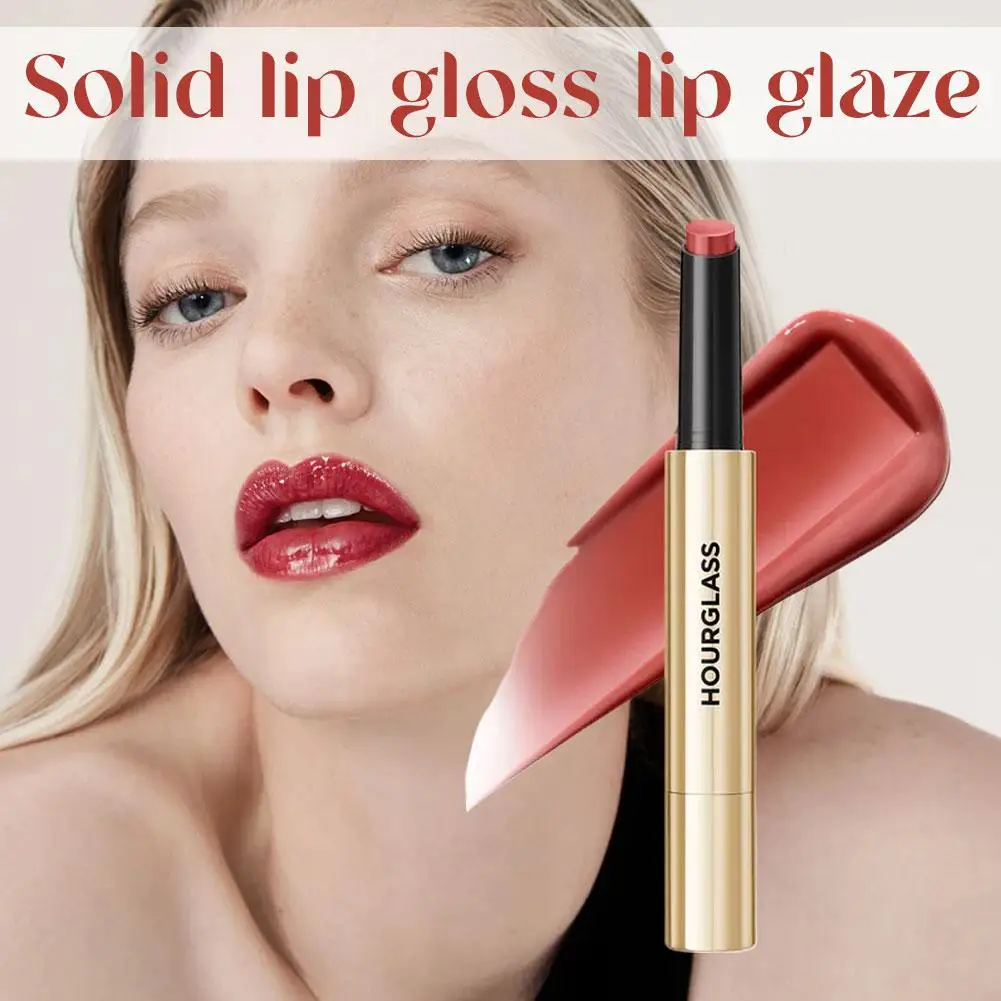 Sanduhr Solid Lip Glaze Moisturizing Mirror Shine Lippenstift Mehrfarbig Geeignet für verschiedene Anlässe und Make-up-Looks – Detail 2
