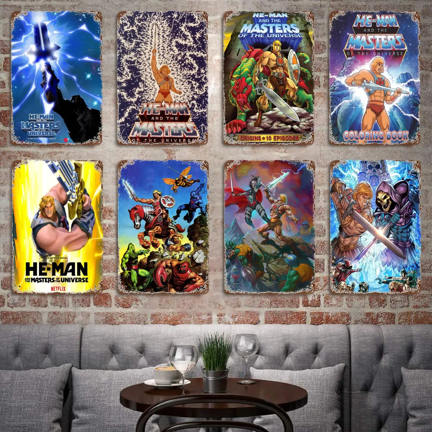He-Man And The Masters Of The Universe Poster Vintage Tin Metal Sign Targa Decorativa Per Pub Bar Man Cave Club Decorazione Della Parete