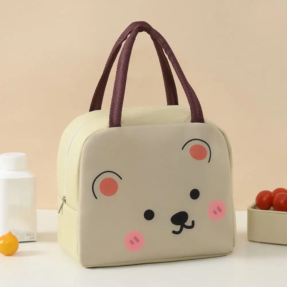 Stylish Cartoon Oxford Cloth Insulated Lunch Tote Bag