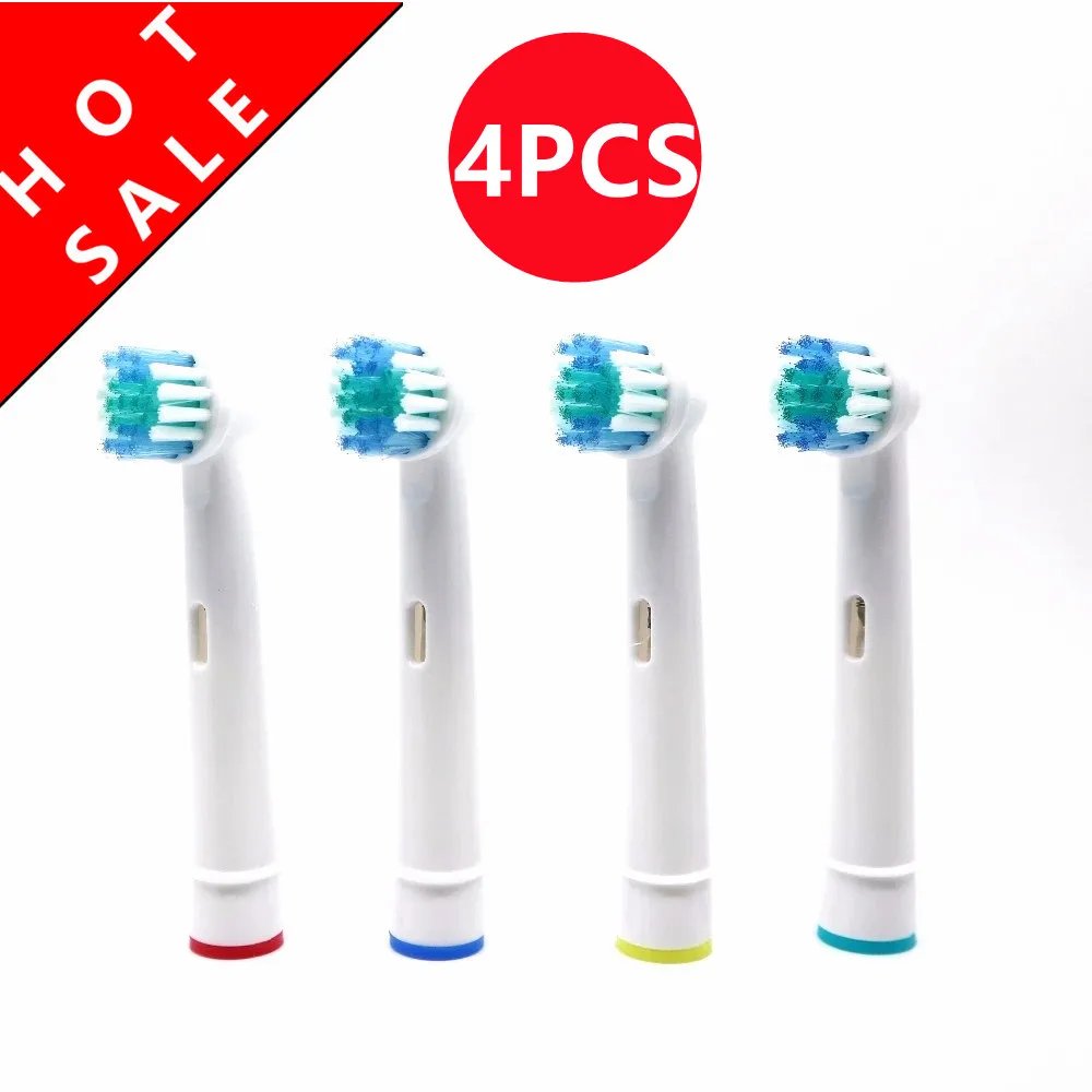 Cabezales de repuesto para cepillo de dientes eléctrico Oral-B, compatible  con Advance Power, Pro Health, Triumph, 3D Excel, Vitality Precision Clean,  4 Uds.