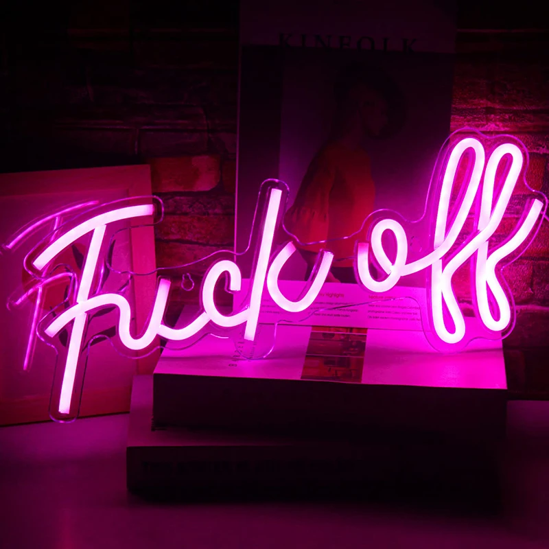 Led Neno Sign Light Super Cool Words Funny Neon Lamp Wall Hanging
