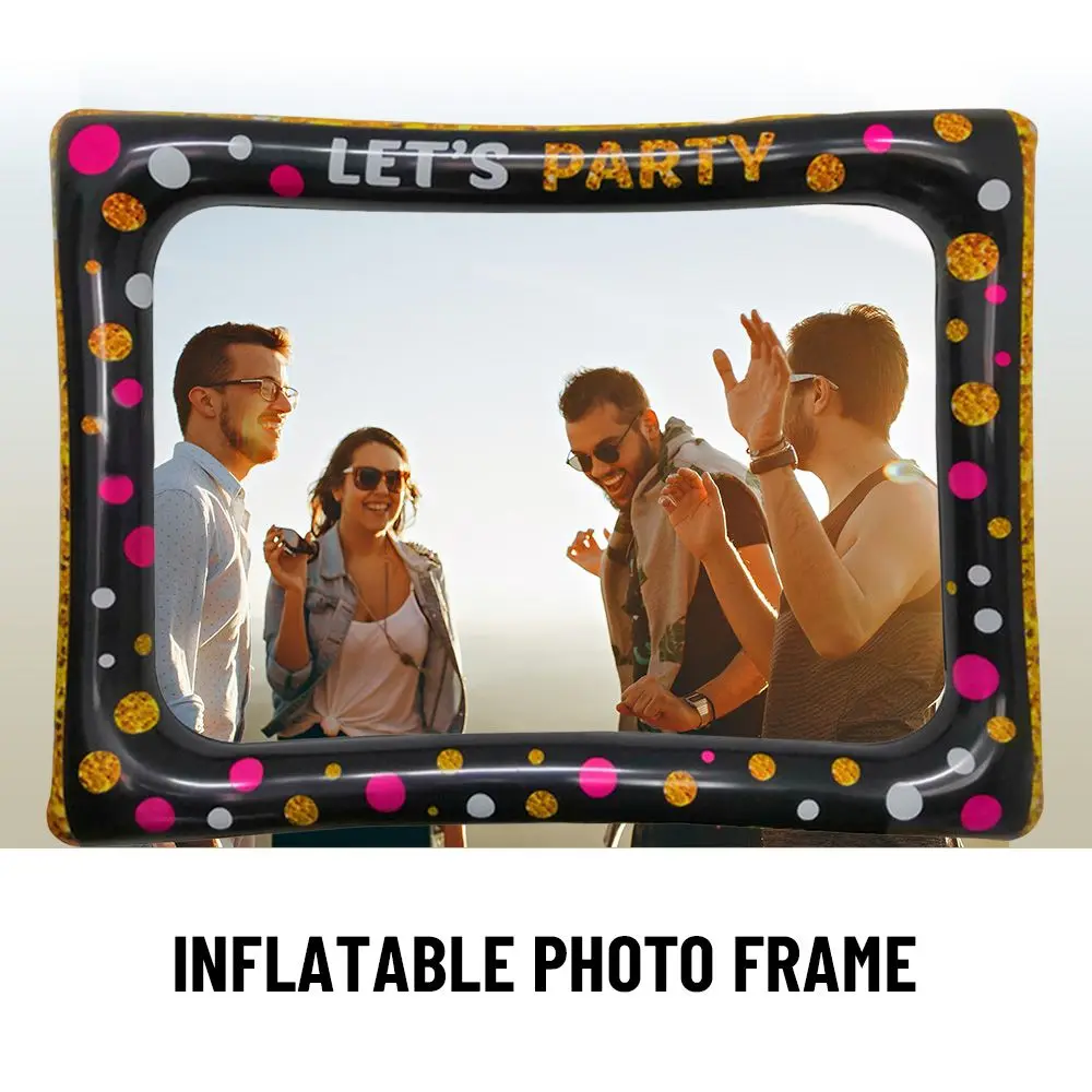 

Wedding Carnival PVC Toys Baby Shower Photo Booth Props Selfie Picture Frame Inflatable Photo Frame Inflatable Frame