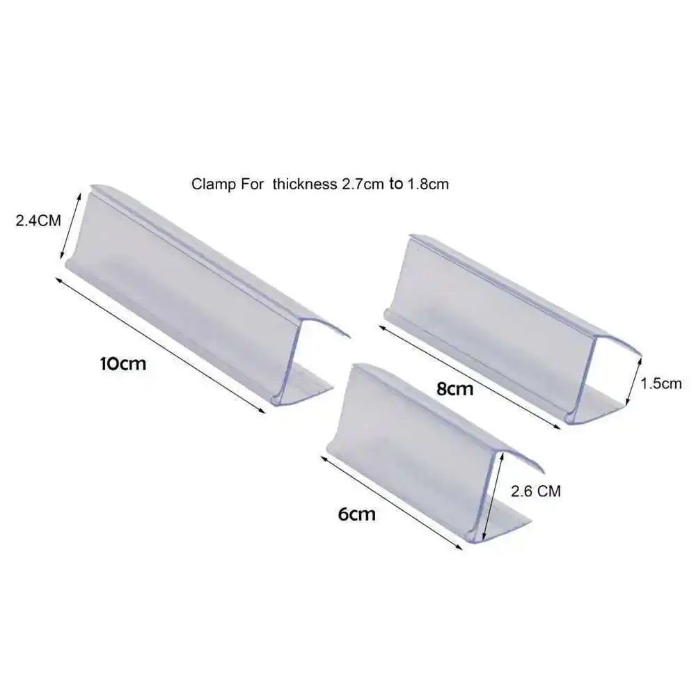 Warehouse Label Holders Paper Price Tag Holders Wood Or Metal Shelving Flexible Clear Plastic Clip
